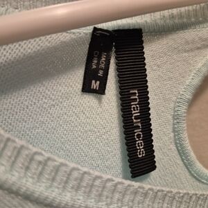 Maurices Soft Aqua Knit Top